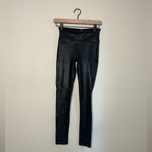 SPANX By Sara Blakely Black Sparkly Leggings Size Small